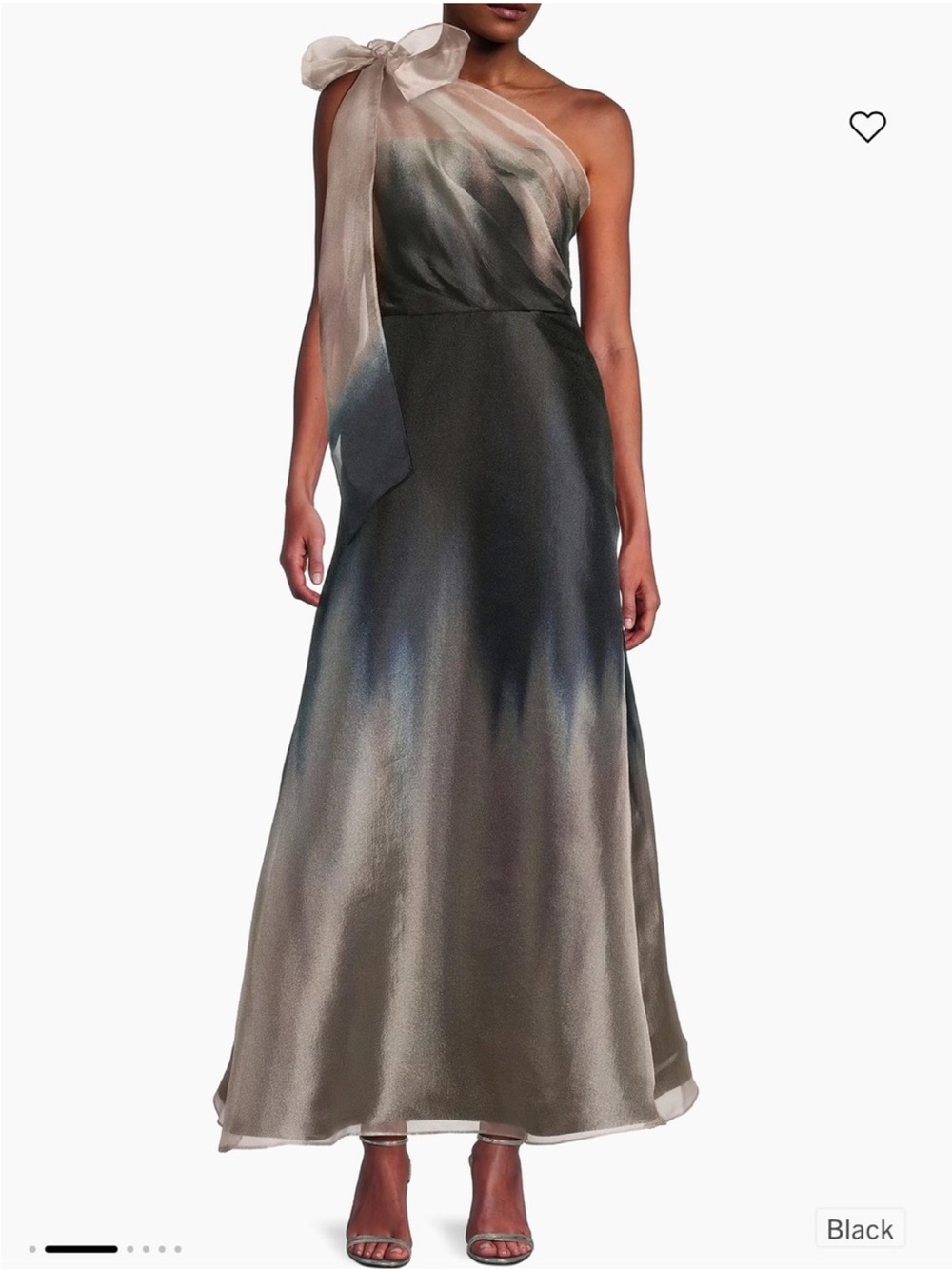 ✨NWT✨ Kay Unger Victoria Ombré One Shoulder Satin Gown